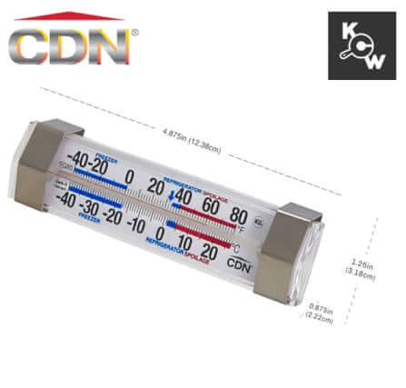 เครื่องวัดอุณหภูมิตู้เย็น/ช่องแช่แข็ง CDN FG80 สีเงิน_3