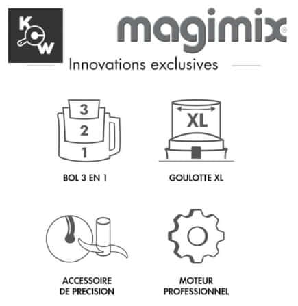เครื่องบดสับอาหาร Magimix 18591F MA0872-FR CS5200XL สีเงิน_5