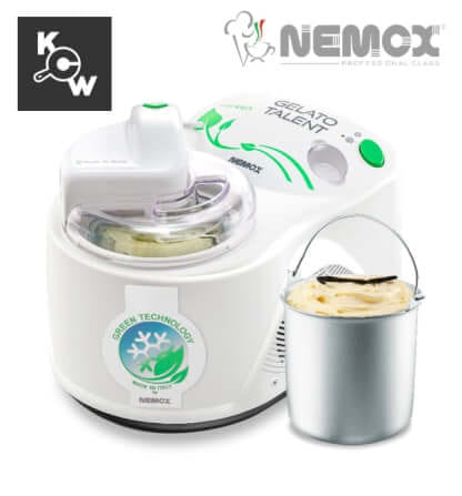 เครื่องทำไอศกรีมเจลาโต้ Nemox Talent MA2928 I-Green 110 วัตต์ สีขาว_7