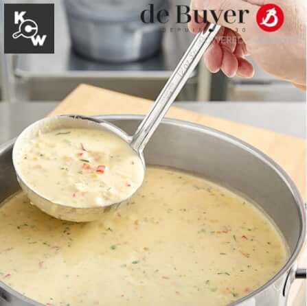 ทัพพีสเตนเลสแบบชิ้นเดียว de Buyer 3021.12 กว้าง 12 ซม._7