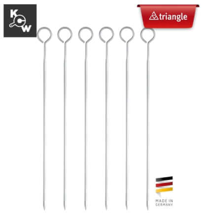 ชุดที่เสียบบาบีคิวพร้อมแหวนสแตนเลส 6 ชิ้น Triangle 903240602 ขนาด 25 ซม._11