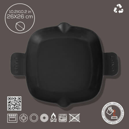 กระทะเหล็กหล่อ Lava P TV 2626 KO ขนาด 26 ซม._8
