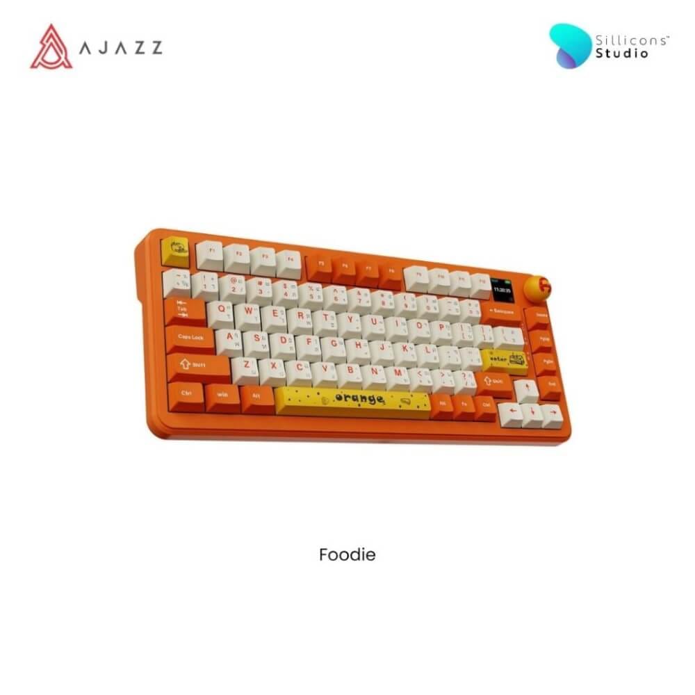คีย์บอร์ดไร้สาย AJAZZ AK820MAX LCD ENIG FR4 AVO SWITCH_1