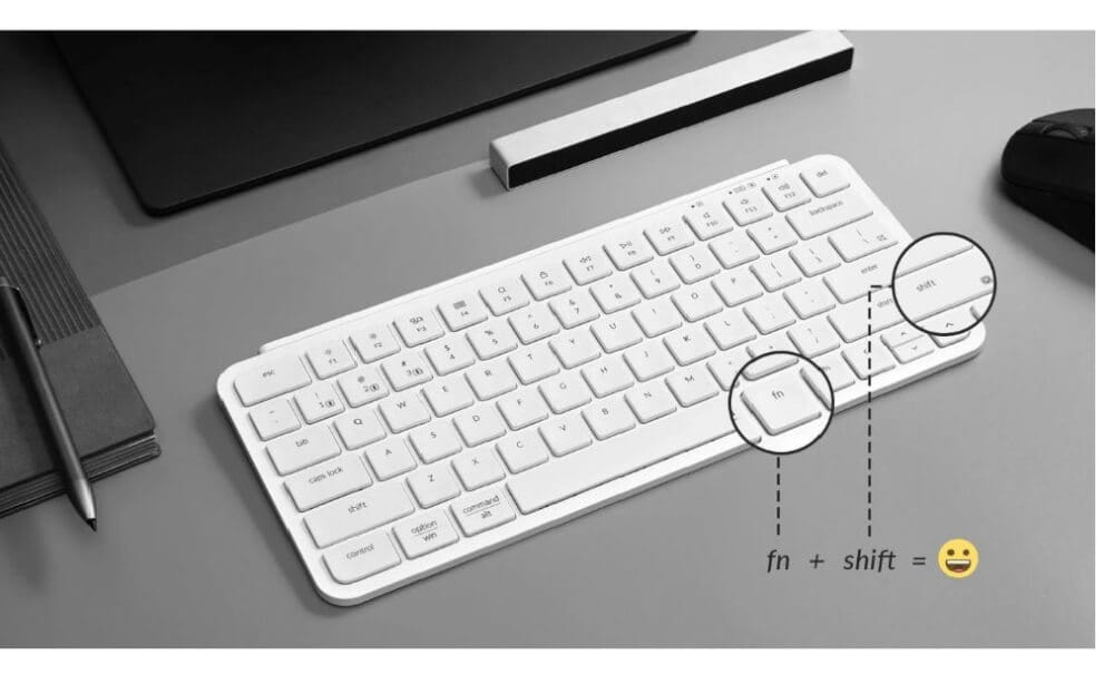 คีย์บอร์ดไร้สาย Keychron B1 Pro สีขาว_4
