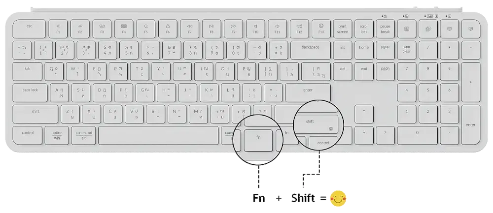 คีย์บอร์ดไร้สาย Keychron B6 Pro สีขาว
