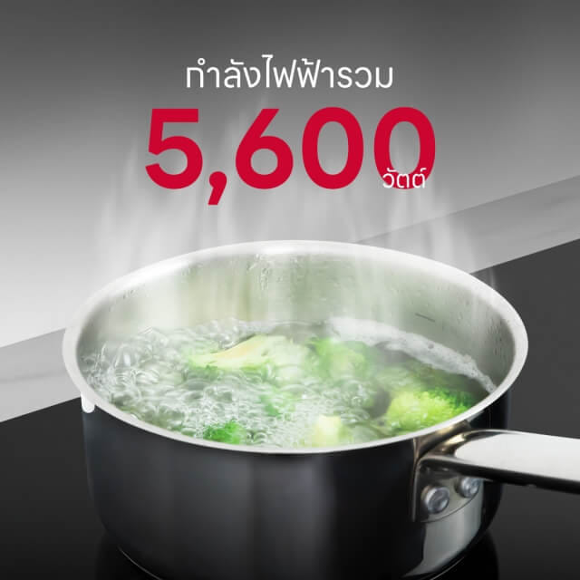เตาฝังอินดักชั่น เตาแม่เหล็กไฟฟ้า 2 หัว เซรามิก 1 หัว EVE รุ่น HB73-2IND1DCEM/SC ขนาด 73 ซม. สีดำ_3