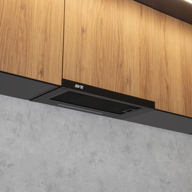 เครื่องดูดควันแบบฝังรางเลื่อน EVE รุ่น HS-BKT62C-60 ขนาด 60 ซม สีดำ