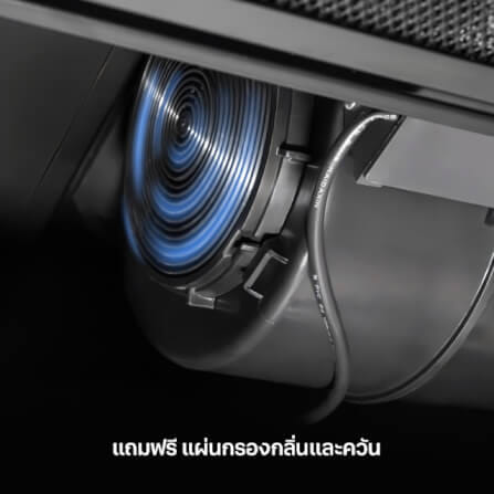 เครื่องดูดควันแบบฝังรางเลื่อน EVE รุ่น HS-BKT62C-60 ขนาด 60 ซม สีดำ_5