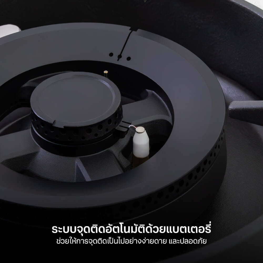 เตาแก๊สฝัง 2 หัว เตาแก๊สแบบฝัง EVE HB78-2BCC/SS 78 ซม. สีเงินสเตนเลส_3