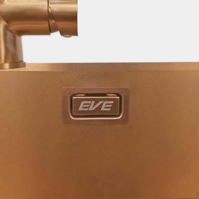 อ่างล้างจาน สแตนเลส 1 หลุม  EVE ROSEGOLD 810/520 ขนาด 81 ซม. สี โรสโกลด์ _3