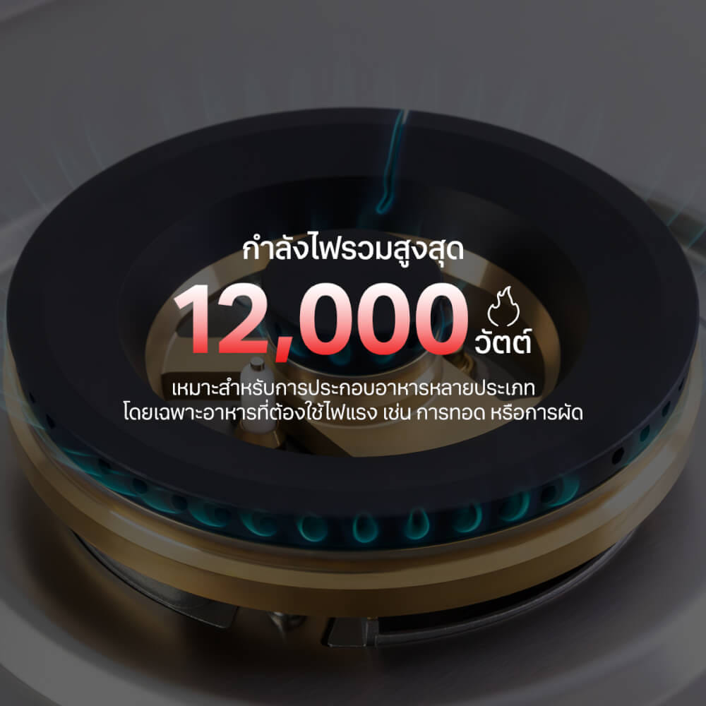 เตาแก๊สฝังสแตนเลส 2 หัว เตาแก๊สแบบฝัง EVE HBS76-2MBFB/SS 76 ซม. สีเงินสเตนเลส_4