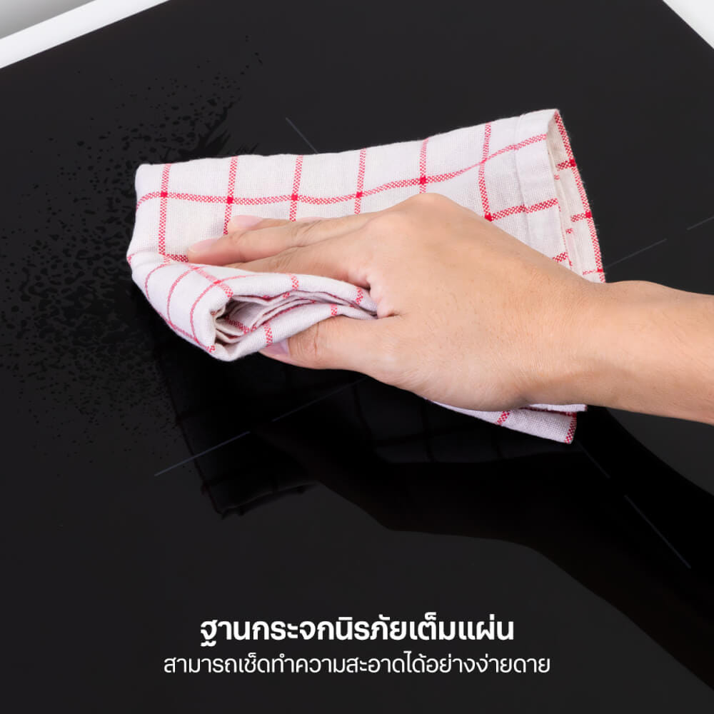 เตาฝังอินดักชั่น เตาแม่เหล็กไฟฟ้า 4 หัว EVE รุ่น HB60-4INDBRIDGE/TCR ขนาด 60 ซม. สีดำ_6