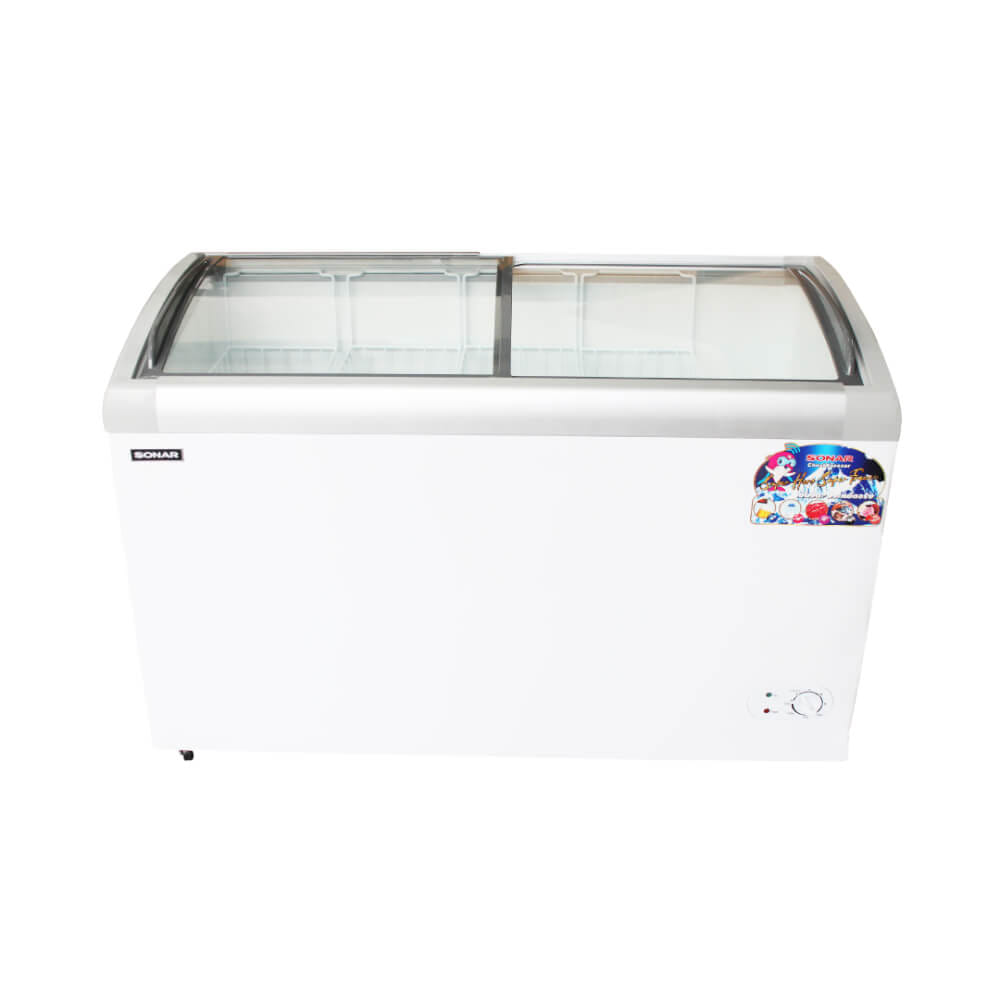 ตู้แช่แข็งฝากระจก SONAR รุ่น SD-328G ขนาด 328 ลิตร 11.6 คิว สีขาว