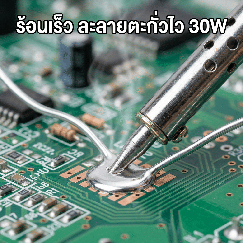 หัวแร้งบัดกรี ด้ามจับพลาสติก GOOS ขนาด 30 วัตต์ รุ่น GP228-30W_3