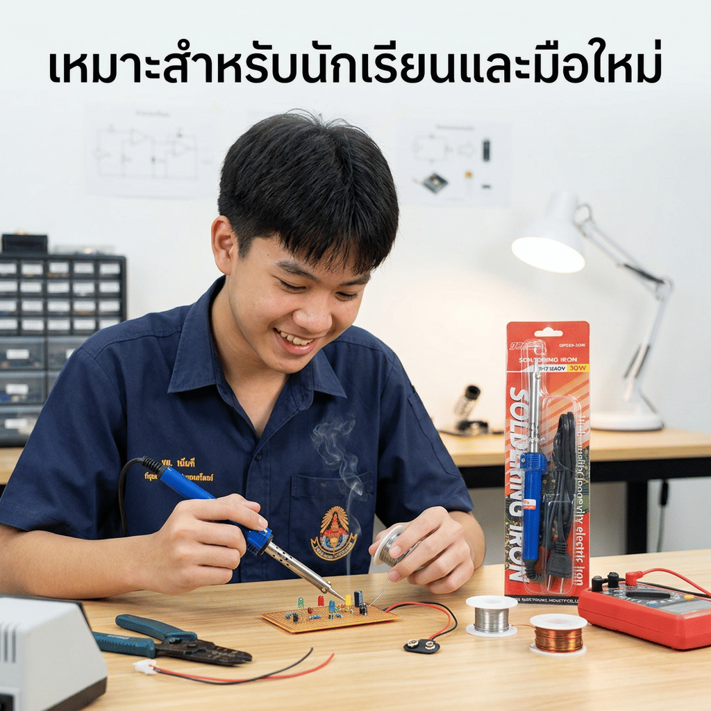 หัวแร้งบัดกรี ด้ามจับพลาสติก GOOS ขนาด 30 วัตต์ รุ่น GP228-30W_4