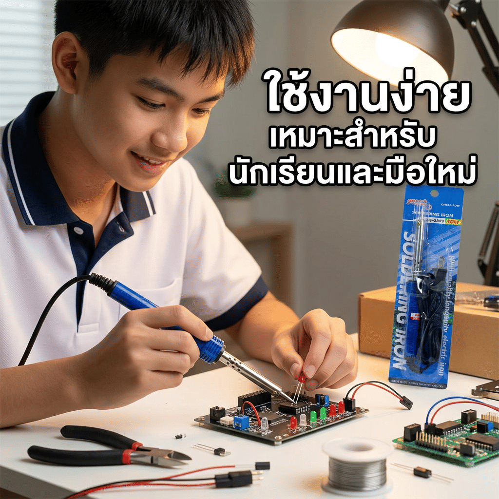 หัวแร้งบัดกรี ด้ามจับพลาสติก GOOS ขนาด 40 วัตต์ รุ่น GP228-40W_4