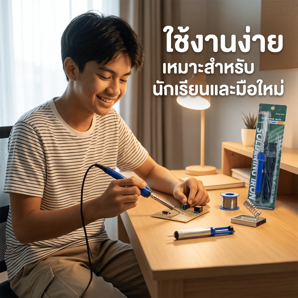 หัวแร้งบัดกรี ด้ามจับพลาสติก GOOS ขนาด 60 วัตต์ รุ่น GP228-60W_5