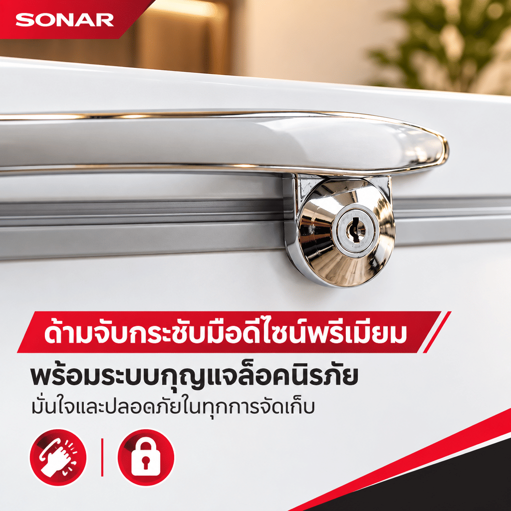 ตู้แช่แข็งฝาทึบ SONAR BD-308L 300 ลิตร 10.5 คิว สีขาว_5