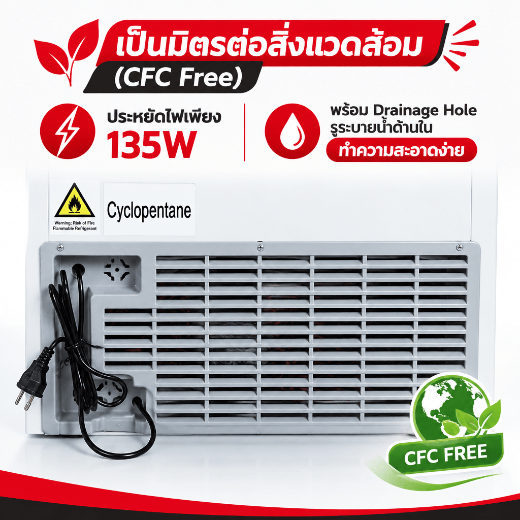 ตู้แช่แข็งฝาทึบ SONAR BD-308L 300 ลิตร 10.5 คิว สีขาว_6