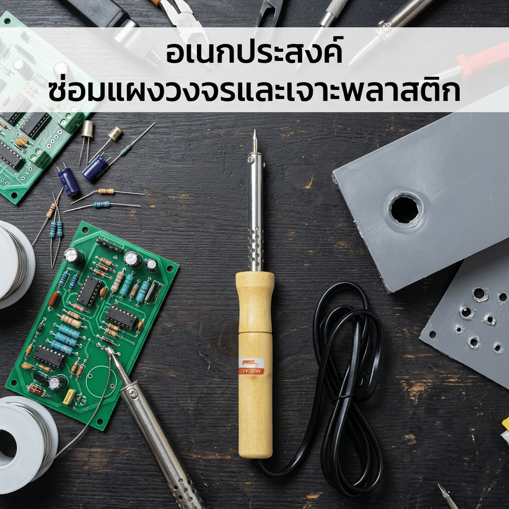 หัวแร้งบัดกรี ด้ามจับไม้ GOOS ขนาด 80 วัตต์ รุ่น GW01-80W_7