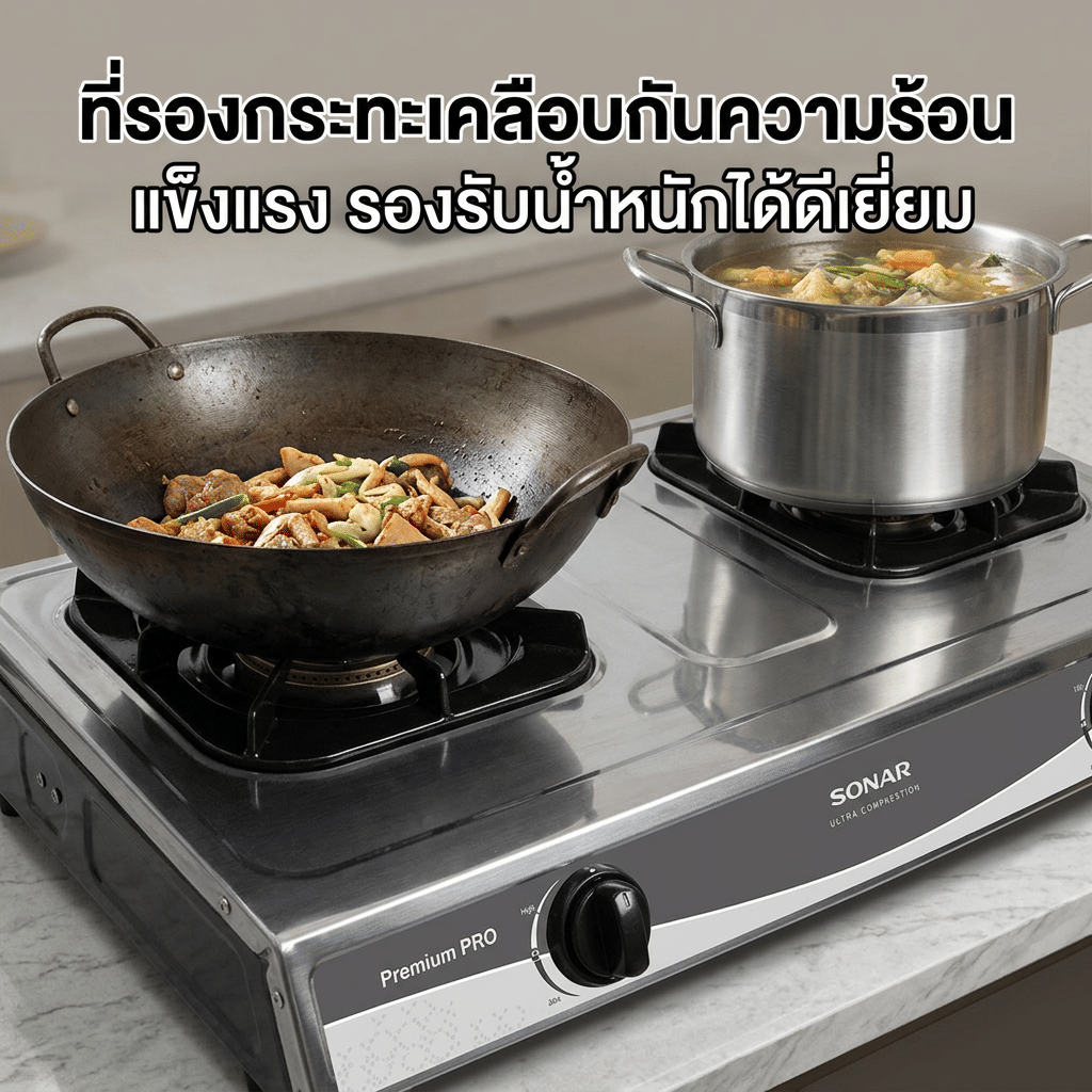 เตาแก๊สตั้งโต๊ะ 2 หัวแก๊ส SONAR รุ่น AG-702_7