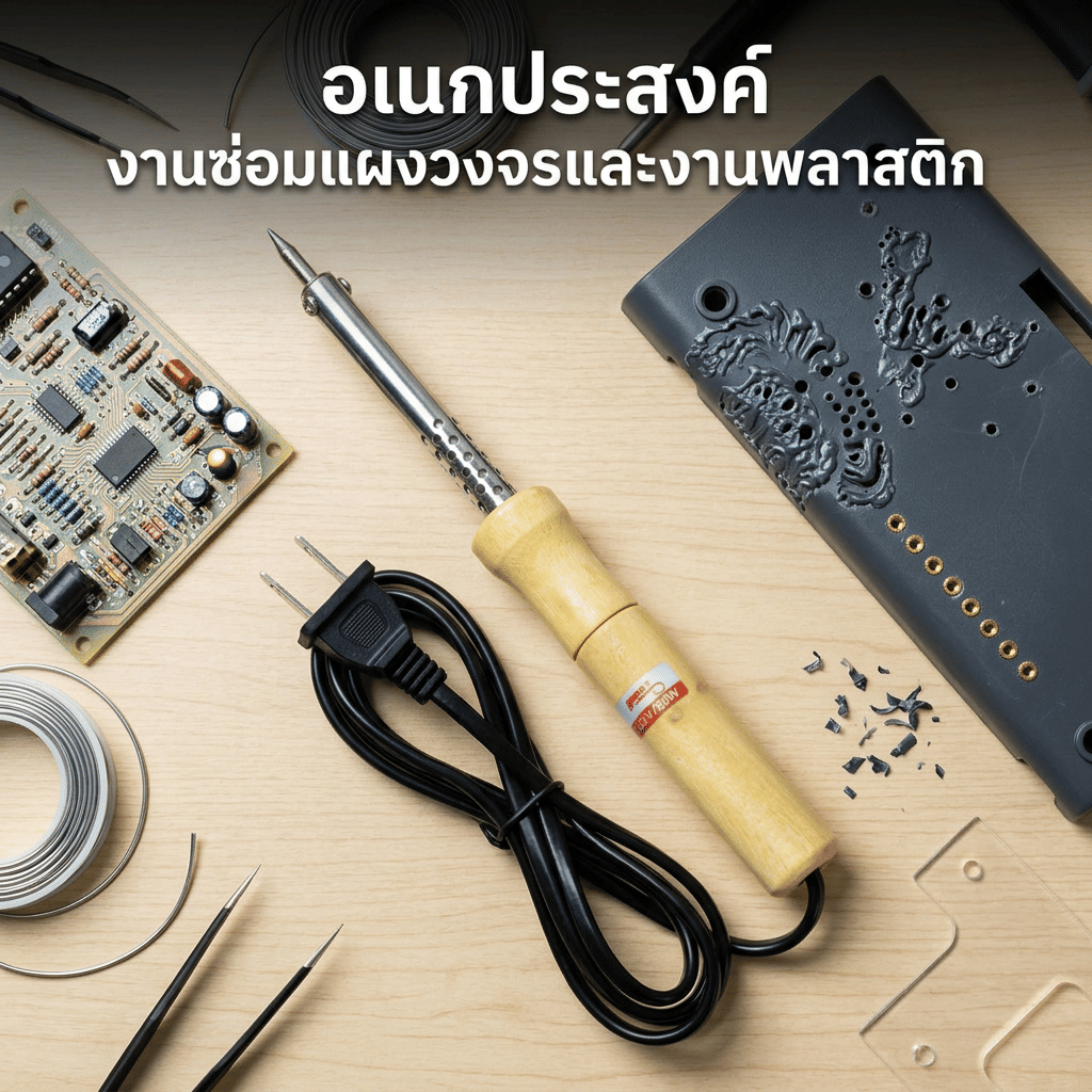 หัวแร้งบัดกรี ด้ามจับไม้ GOOS ขนาด 30 วัตต์ รุ่น GW01-30W_8