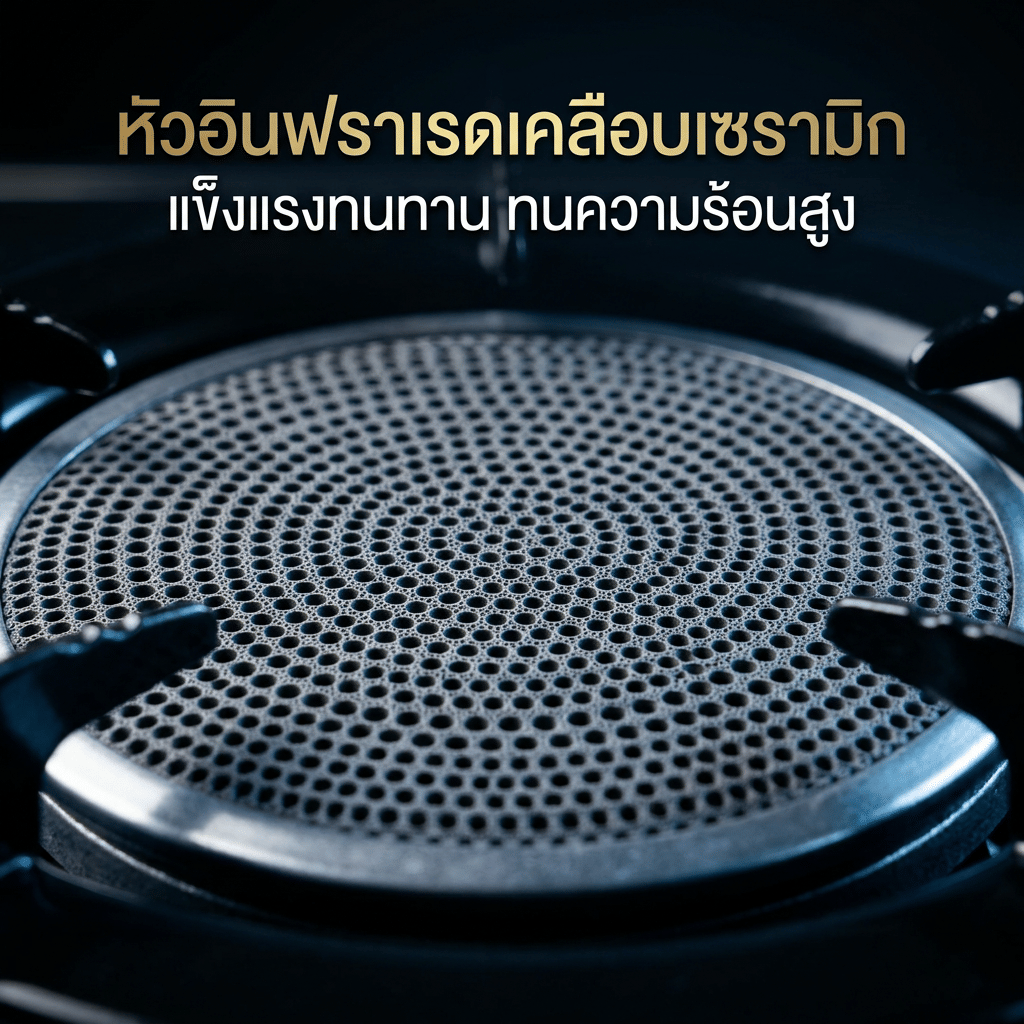 เตาแก๊สตั้งโต๊ะ 1 หัวแก๊ส SONAR รุ่น AF-751 (เตาแก๊สอินฟราเรด)_8