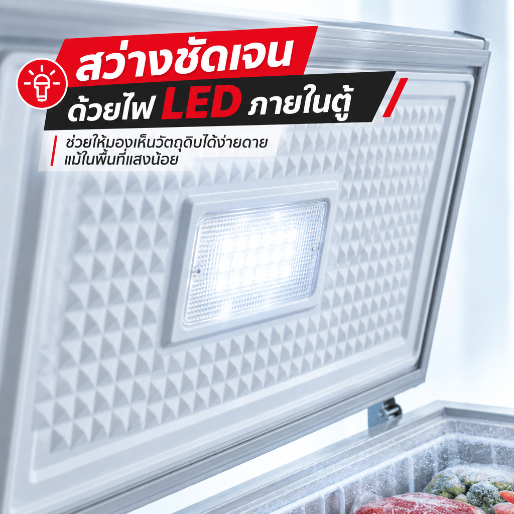 ตู้แช่แข็งฝาทึบ SONAR BD-308L 300 ลิตร 10.5 คิว สีขาว_9