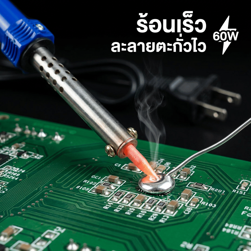 หัวแร้งบัดกรี ด้ามจับพลาสติก GOOS ขนาด 60 วัตต์ รุ่น GP228-60W_9