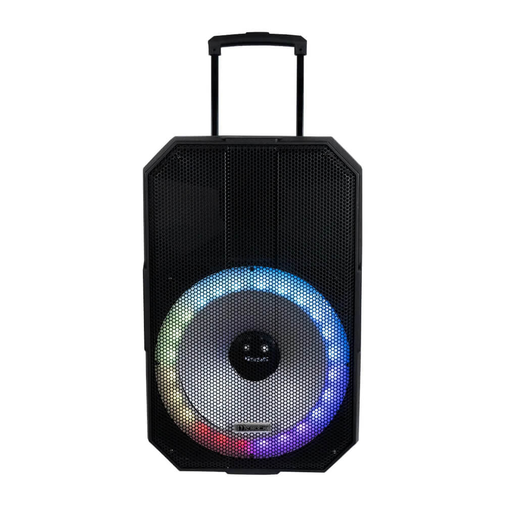 ลำโพงบลูทูธ MCROCK รุ่น DHT-730DF(M150) 15 นิ้ว แถมไมโครโฟน 2 ตัว มีแบตเตอรี่ในตัว_0