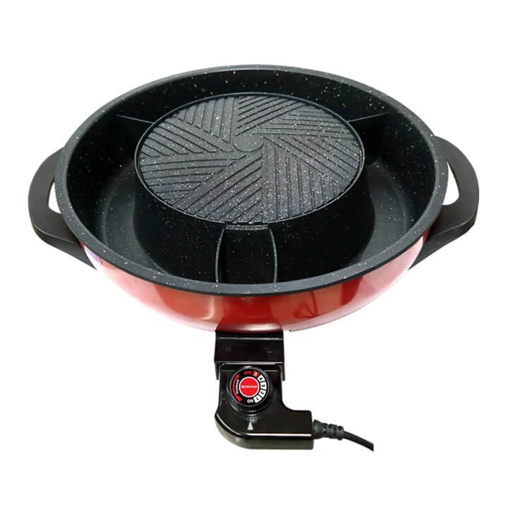 เตาปิ้งย่างไฟฟ้า SONAR รุ่น SF-M50 ขนาด 23 เซนติเมตร สีแดง 