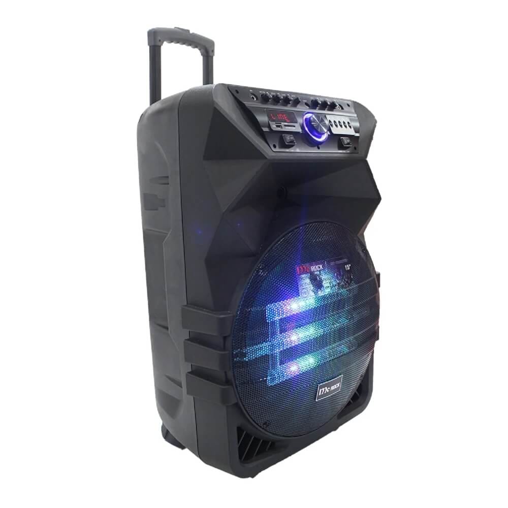 ลำโพงบลูทูธ MCROCK รุ่น DHT-732E (Z15) 15 นิ้ว แถมไมโครโฟนไร้สาย มีแบตเตอรี่ในตัวและล้อลาก_1
