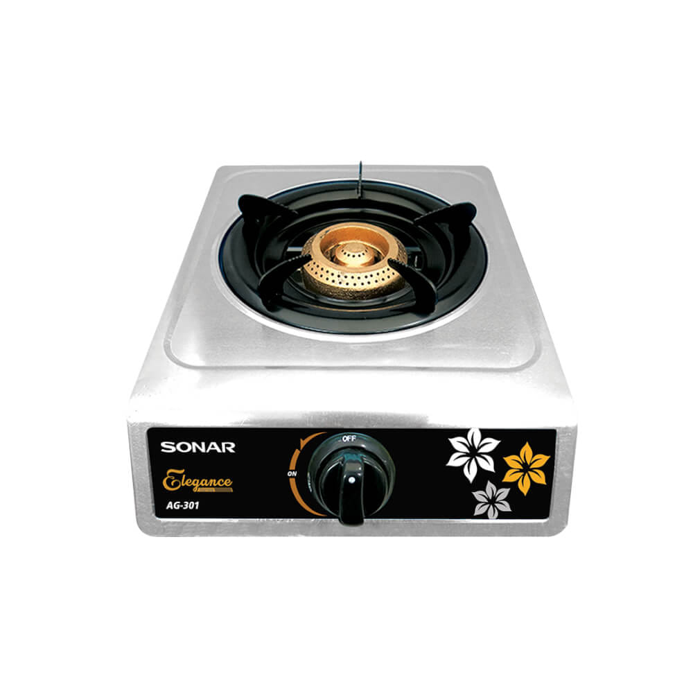 เตาเเก๊สหัวเดี่ยว สแตนเลส เตาแก๊ส SONAR รุ่น AG-301_1