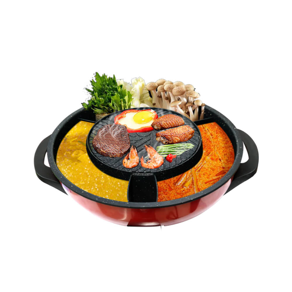 เตาปิ้งย่างไฟฟ้า SONAR รุ่น SF-M50 ขนาด 23 เซนติเมตร สีแดง 