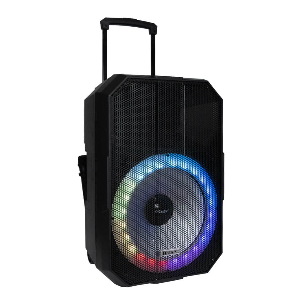 ลำโพงบลูทูธ MCROCK รุ่น DHT-730DF(M150) 15 นิ้ว แถมไมโครโฟน 2 ตัว มีแบตเตอรี่ในตัว_2