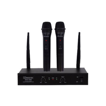 ไมโครโฟนคาราโอเกะ  SONAR รุ่น WM-400 ไมโครโฟนคู่ ไมค์ไร้สาย สัญญาณVHF อย่างดี_0