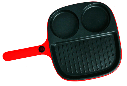 กระทะไฟฟ้า SONAR รุ่น SF-M46 ขนาด 11 นิ้ว สีแดง_2