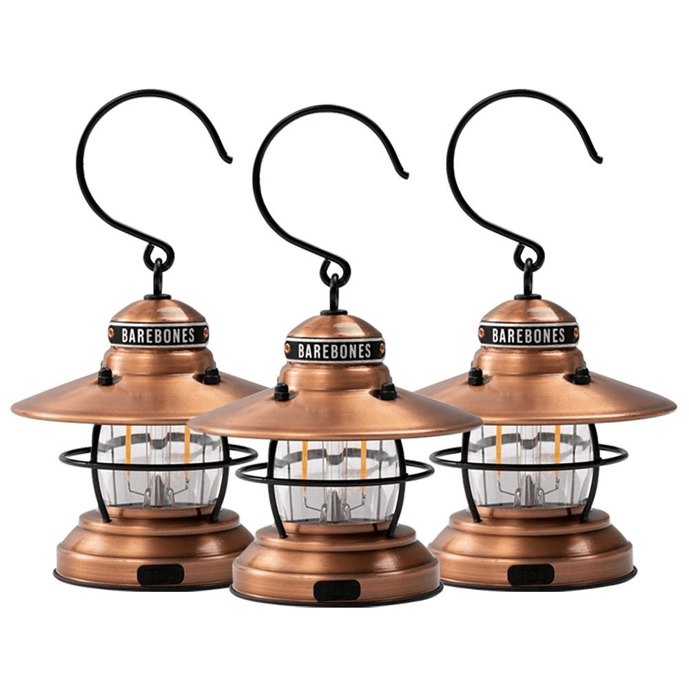 โคมไฟ Mini Edison แพ็ค 3 ชิ้น Barebones สีทองแดง
