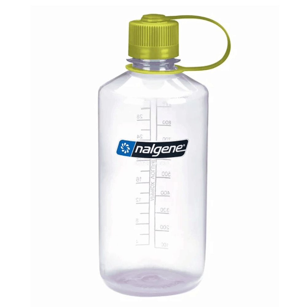 ขวดน้ำปากแคบ NALGENE ขนาด 32 ออนซ์ สีใส พร้อมฝาปิดห่วงสีเขียว