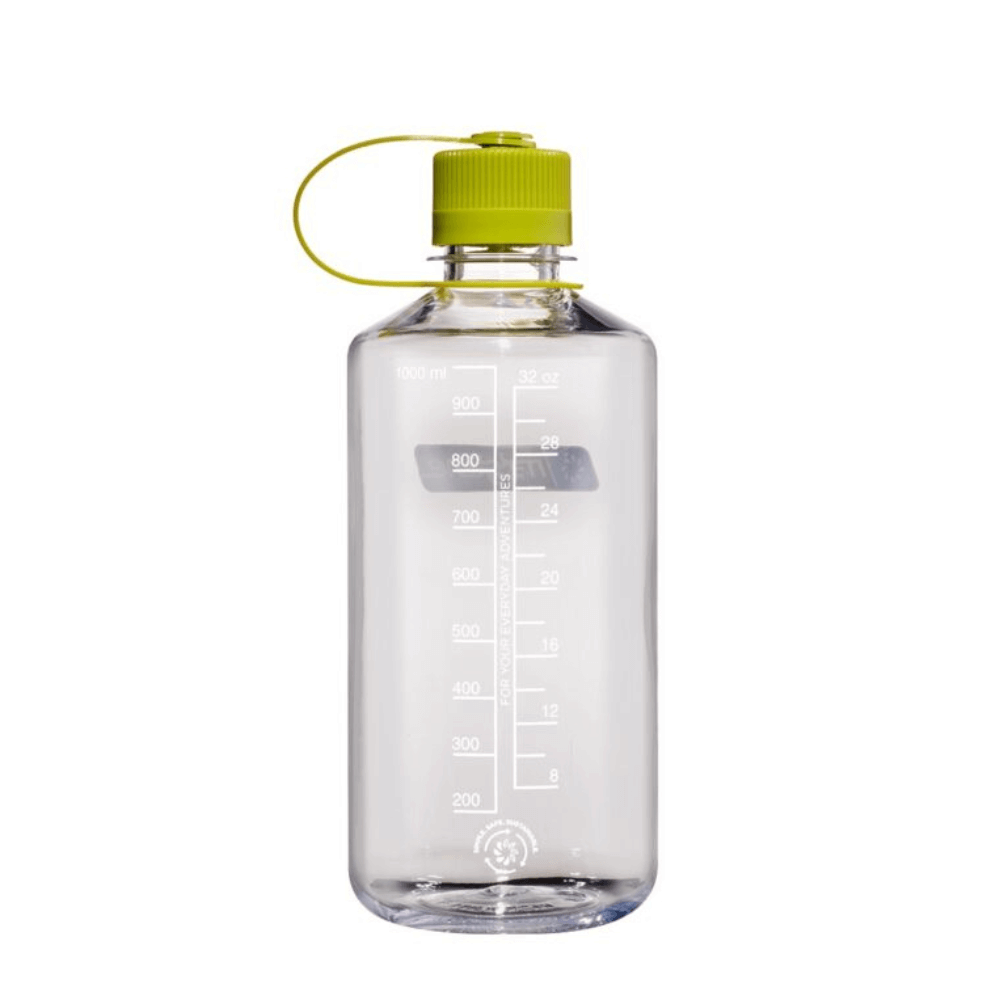 ขวดน้ำปากแคบ NALGENE ขนาด 32 ออนซ์ สีใส พร้อมฝาปิดห่วงสีเขียว
