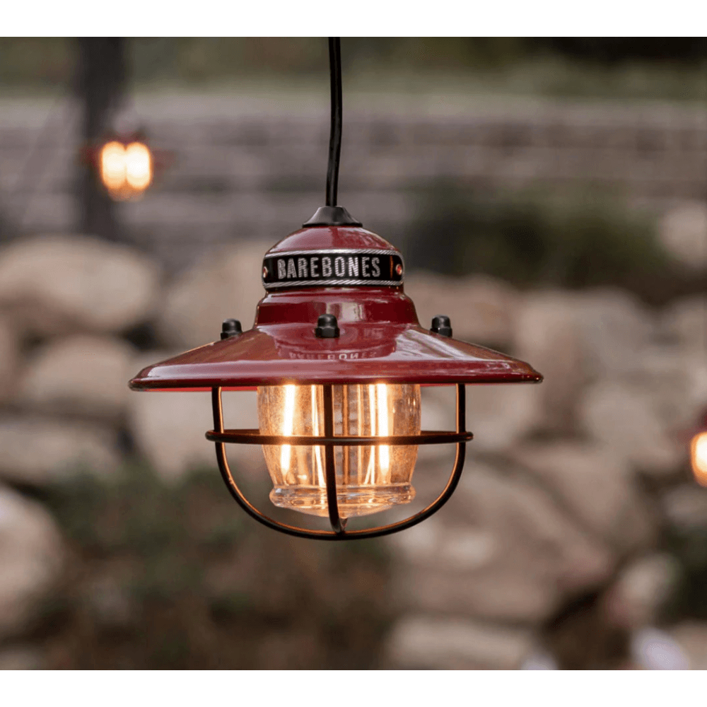 โคมไฟแขวน Edison Barebones สีแดง