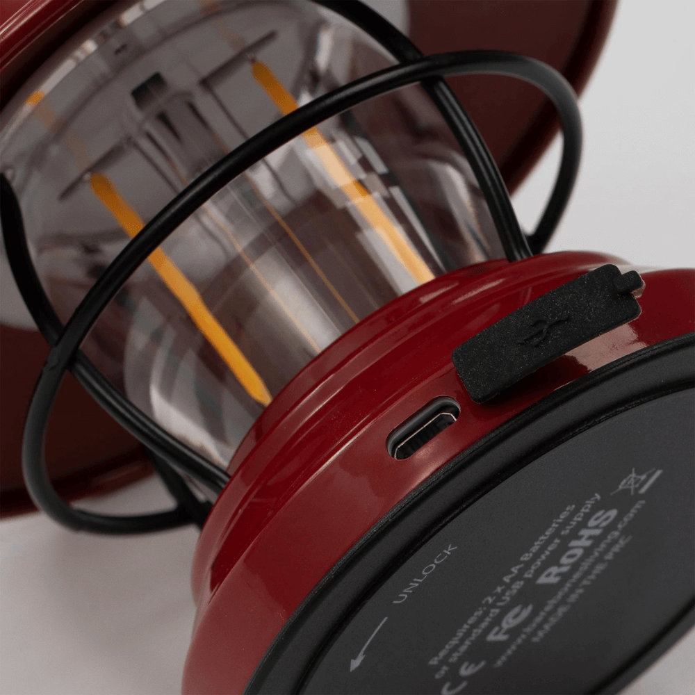 โคมไฟ Mini Edison Barebones สีแดง