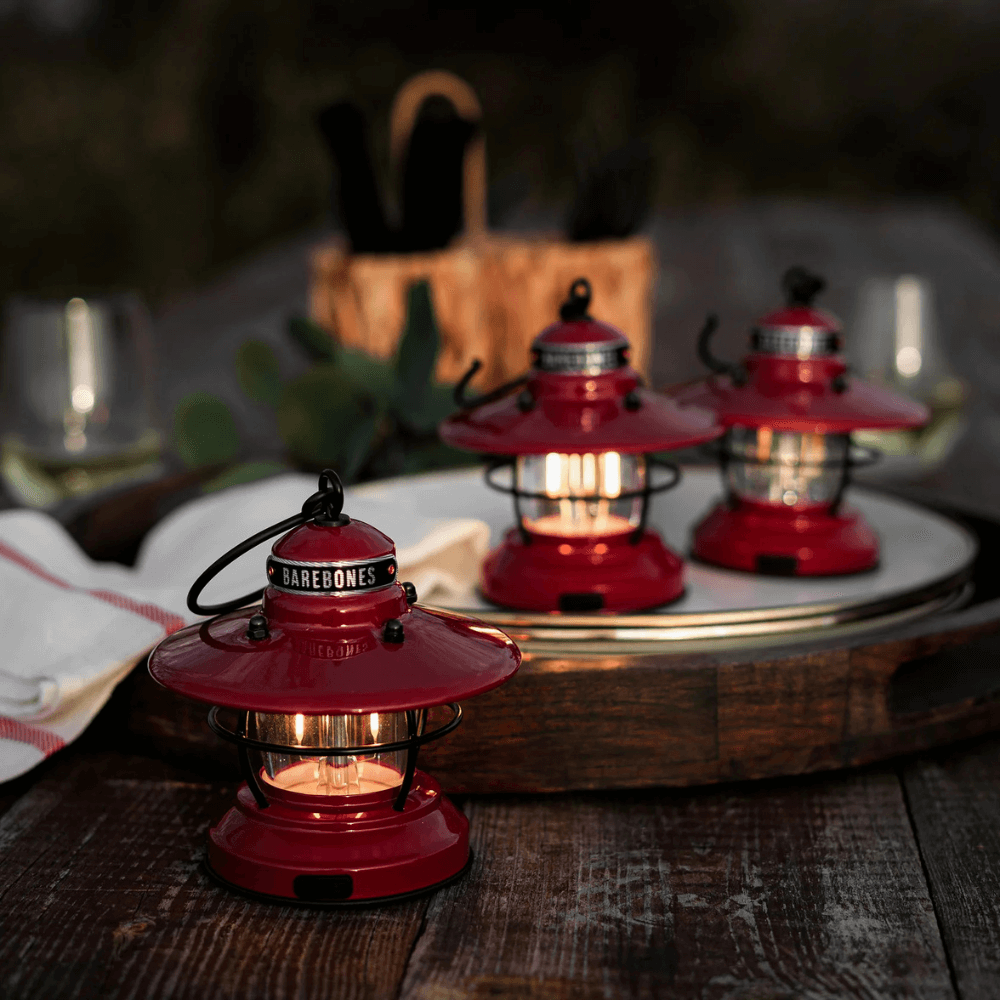 โคมไฟ Mini Edison แพ็ค 3 ชิ้น Barebones สีแดง