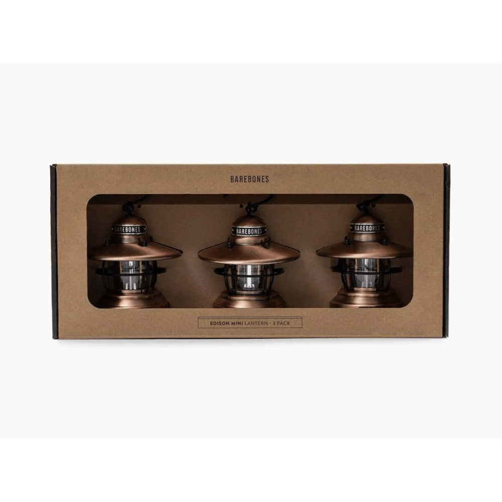 โคมไฟ Mini Edison แพ็ค 3 ชิ้น Barebones สีทองแดง