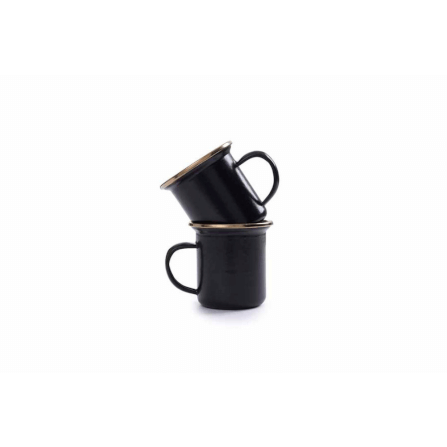 แก้วเคลือบอีนาเมล Barebones ไซส์ Espresso สีชาโคล_1