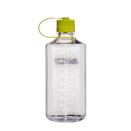 ขวดน้ำปากแคบ NALGENE ขนาด 32 ออนซ์ สีใส พร้อมฝาปิดห่วงสีเขียว_1