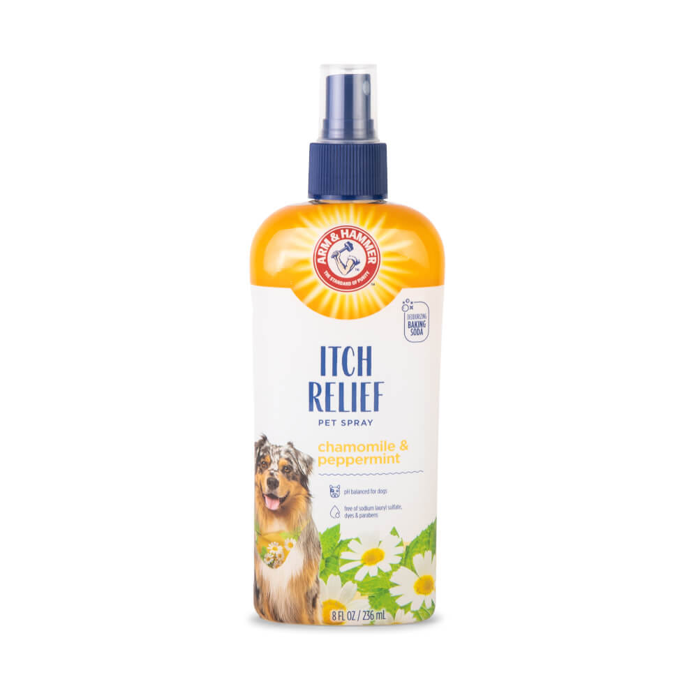 สเปรย์กำจัดกลิ่นสุนัข ARM AND HAMMER ITCH RELIEF สูตรคาโมมายล์และเปปเปอร์มินต์ บรรเทาอาการคัน 236 ML