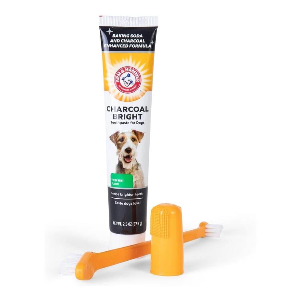 ชุดยาสีฟันสำหรับสุนัข ARM AND HAMMER FB รสมินต์ชาร์โคล ขนาด 67.5 กรัม