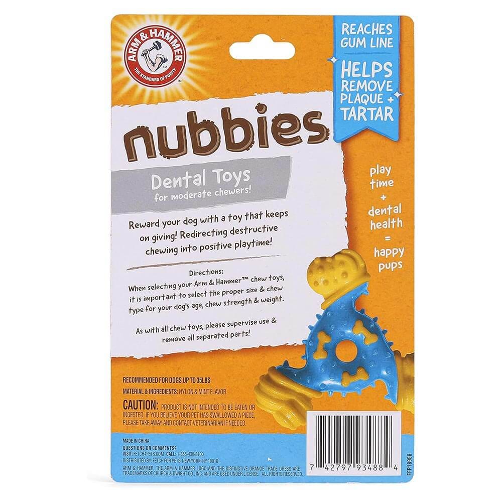 ของเล่นสุนัข ARM AND HAMMER NUBBIES TRIO BONE รสพีนัทบัตเตอร์ ขนาด 12X12ซม._4