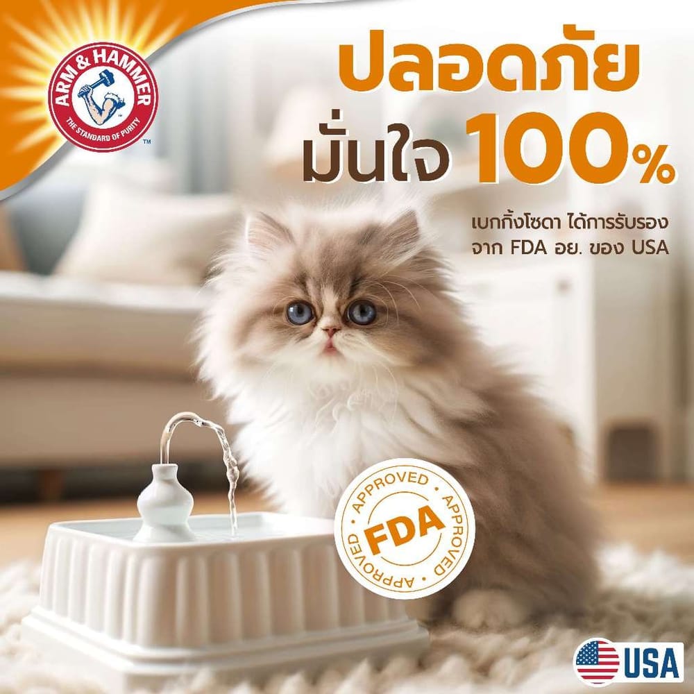 น้ำยาดับกลิ่นปากแมวผสมน้ำดื่ม ARM AND HAMMER COMPLETE CARE สูตร 3, 237 ML